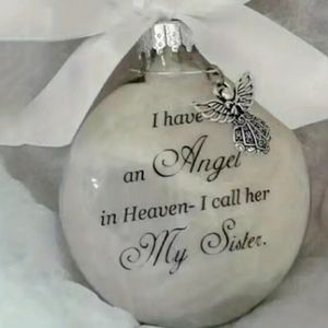 NEW Sister Angel in Heaven Christmas Ornament
